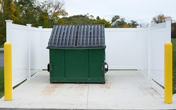 commercial dumpsters restricts certain materials from being placed in their dumpsters, including hazardous waste and electronics